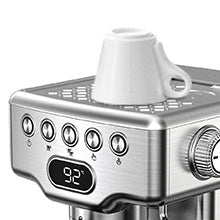 Geek Chef 20-Bar Espresso Machine – Stainless Steel Espresso Maker with Milk Frother & 1.8L Water Tank