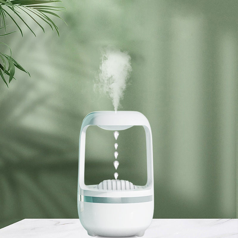 Anti-Gravity Water Drop Humidifier & Aromatherapy Diffuser – 500ml Ultrasonic Cool Mist for Home & Office