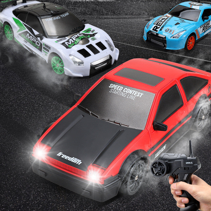 2.4GHz 4WD RC Drift Car – 1:24 Scale Remote Control GTR AE86 Model with LED Lights