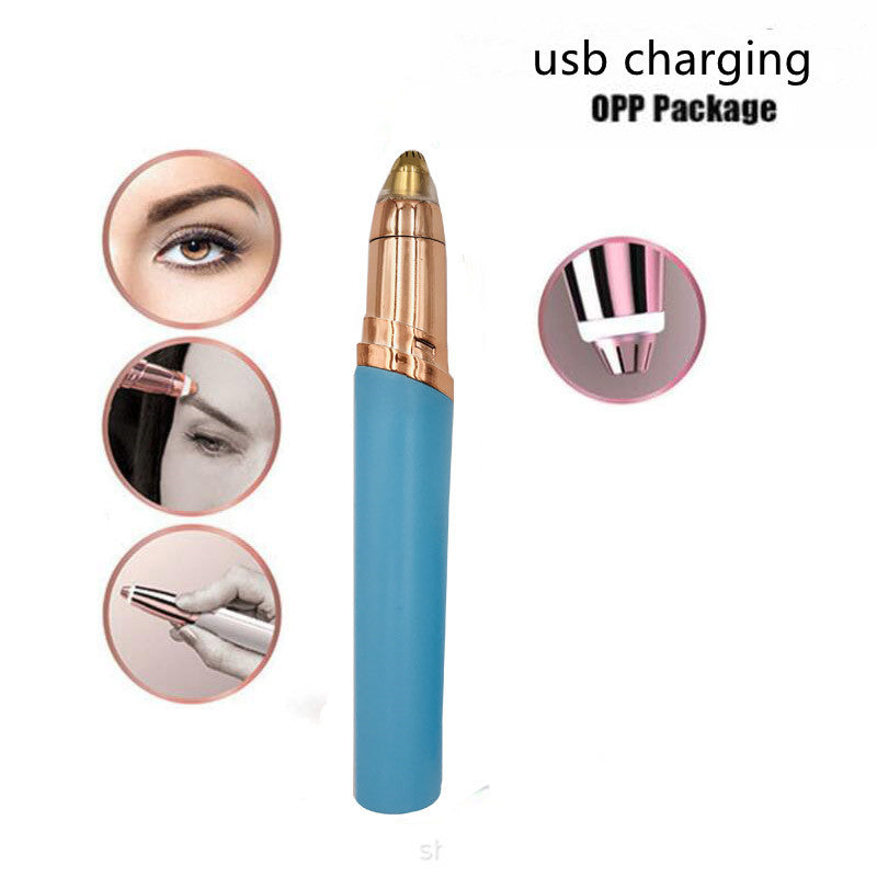 Precision Eyebrow Epilator – USB Rechargeable Electric Trimmer for Painless Hair Removal