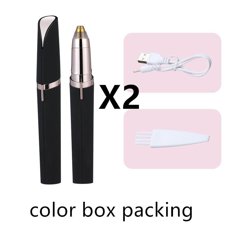 Precision Eyebrow Epilator – USB Rechargeable Electric Trimmer for Painless Hair Removal