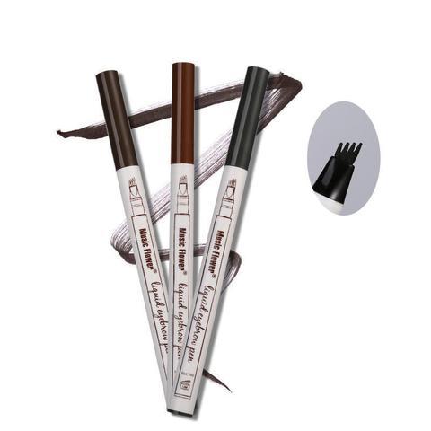 Waterproof Natural Eyebrow Pen – 4-Point Microblading Fork Tip Tattoo Pencil