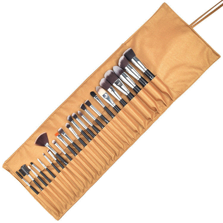 24-Piece Professional Makeup Brush Set – Complete Cosmetic Kit with Travel Pouch