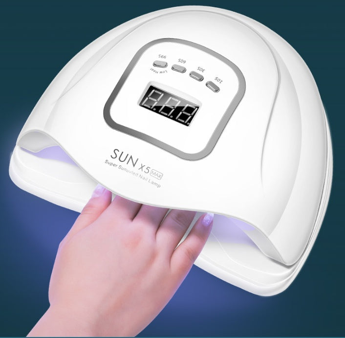 120W UV/LED Nail Lamp Dryer – Quick-Drying Gel Polish Curing Light with 45 LEDs & 4 Timer Settings