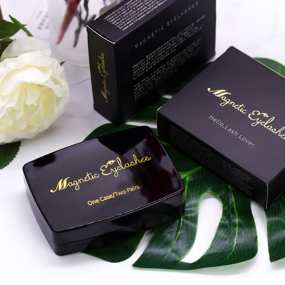 Magnetic Eyelashes with Integrated Storage Box – Glue-Free, Reusable False Lashes with Applicator