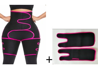 Adjustable Sports Waist Belt with Leg Straps – Neoprene Body Shaper for Enhanced Sweat & Support