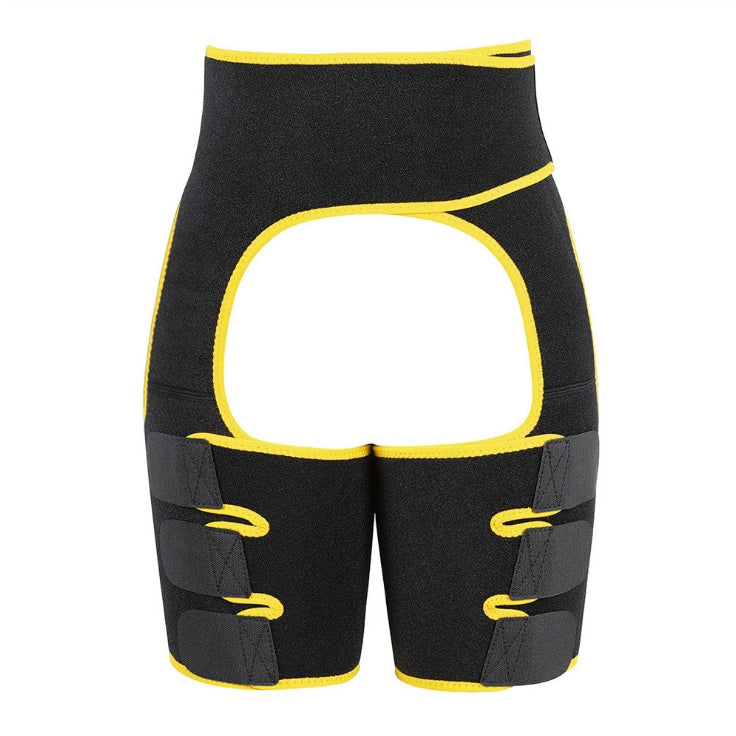 Adjustable Sports Waist Belt with Leg Straps – Neoprene Body Shaper for Enhanced Sweat & Support