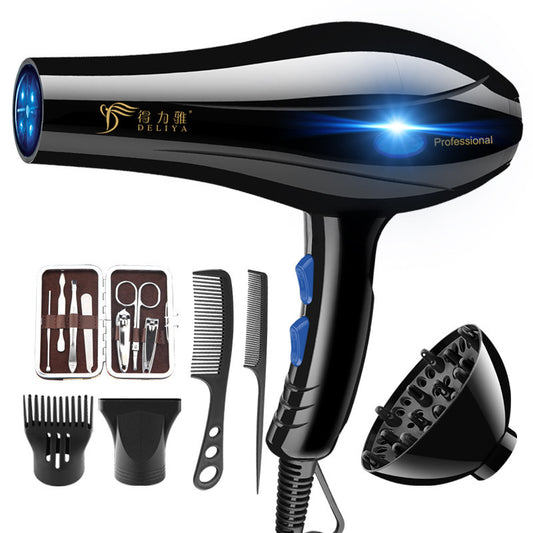 High-Power Blue Light Negative Ion Hair Dryer – 2000W Professional Blow Dryer for Home Hairdressing