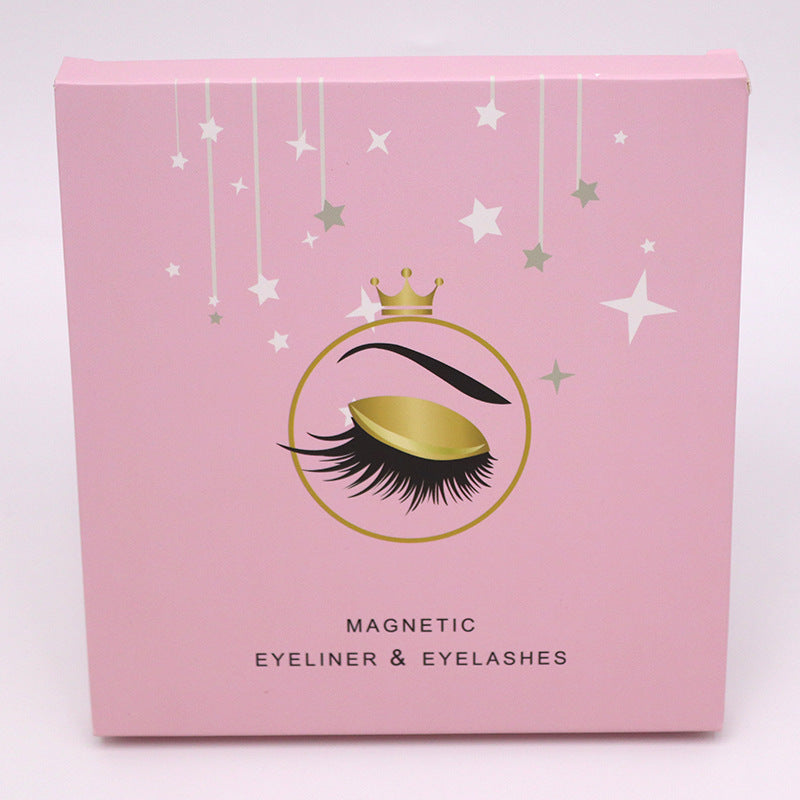 Magnetic Eyelashes & Eyeliner Kit – Reusable 3D Faux Mink Lashes with Waterproof Magnetic Liner & Applicator