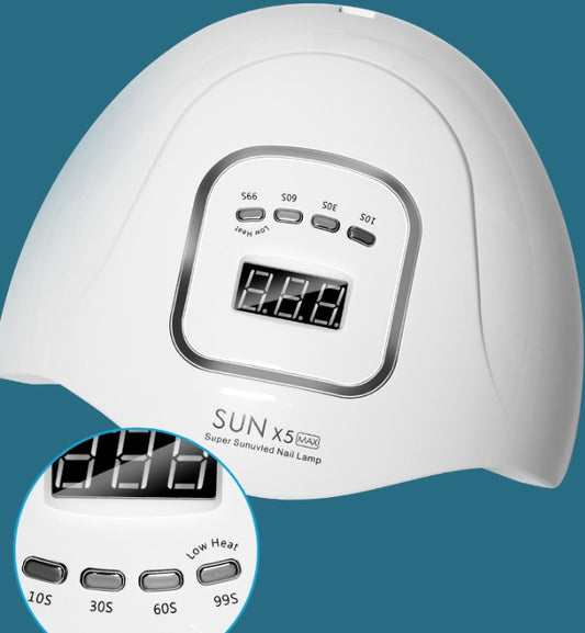 120W UV/LED Nail Lamp Dryer – Quick-Drying Gel Polish Curing Light with 45 LEDs & 4 Timer Settings