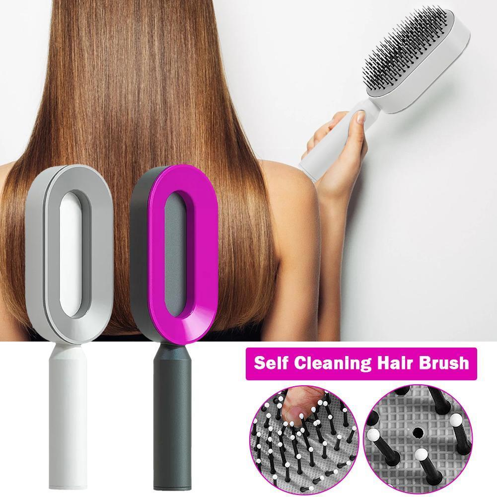 3D Self-Cleaning Hair Growth Comb – Scalp Massaging Brush to Promote Circulation & Reduce Hair Loss