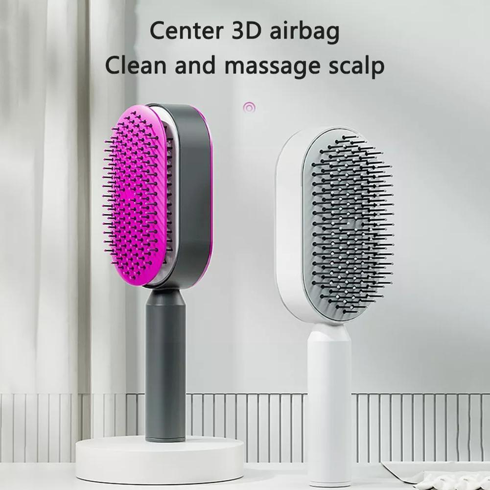 3D Self-Cleaning Hair Growth Comb – Scalp Massaging Brush to Promote Circulation & Reduce Hair Loss