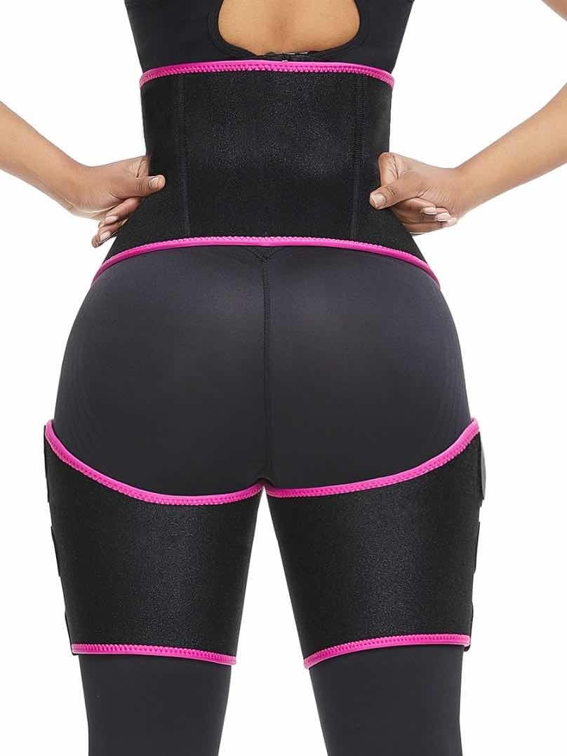 Adjustable Sports Waist Belt with Leg Straps – Neoprene Body Shaper for Enhanced Sweat & Support