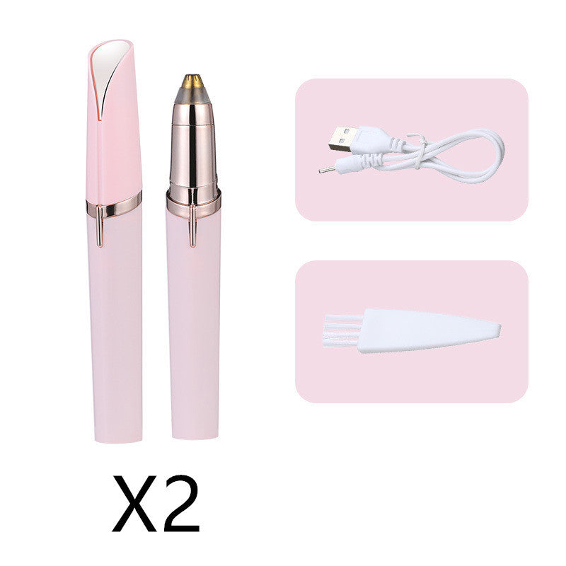 Precision Eyebrow Epilator – USB Rechargeable Electric Trimmer for Painless Hair Removal