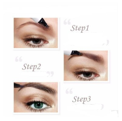 Waterproof Natural Eyebrow Pen – 4-Point Microblading Fork Tip Tattoo Pencil