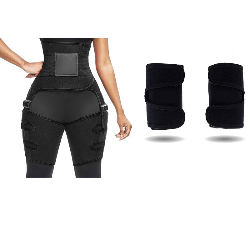 Adjustable Sports Waist Belt with Leg Straps – Neoprene Body Shaper for Enhanced Sweat & Support