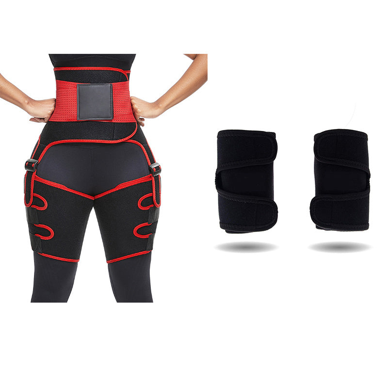 Adjustable Sports Waist Belt with Leg Straps – Neoprene Body Shaper for Enhanced Sweat & Support