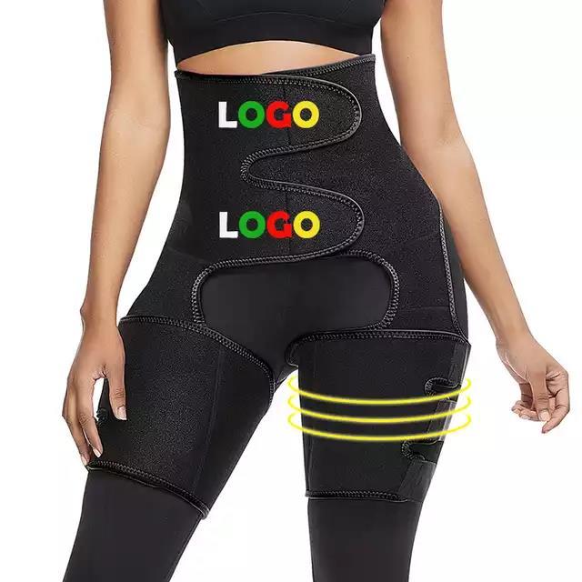 Adjustable Sports Waist Belt with Leg Straps – Neoprene Body Shaper for Enhanced Sweat & Support