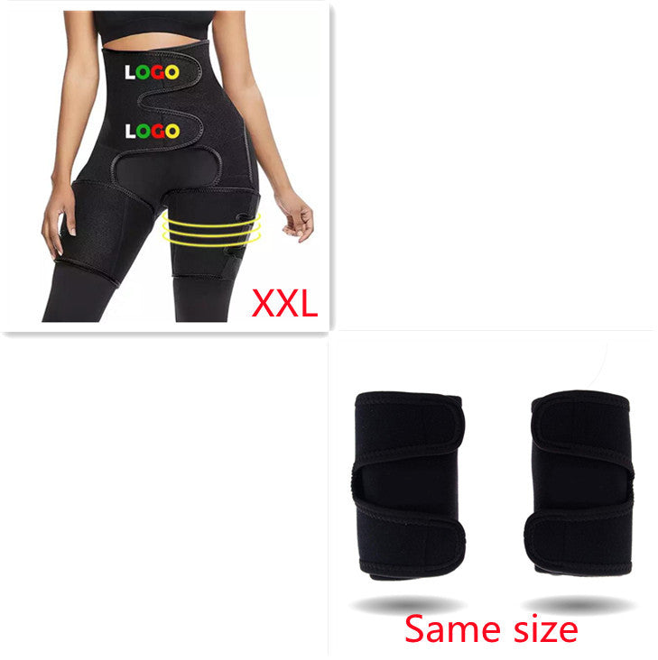 Adjustable Sports Waist Belt with Leg Straps – Neoprene Body Shaper for Enhanced Sweat & Support