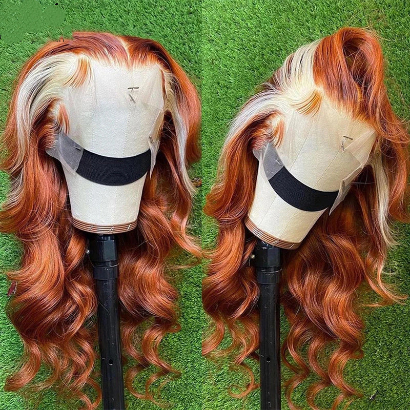 4x4 Human Hair Wig with Highlights - Natural Look & Versatile Styling