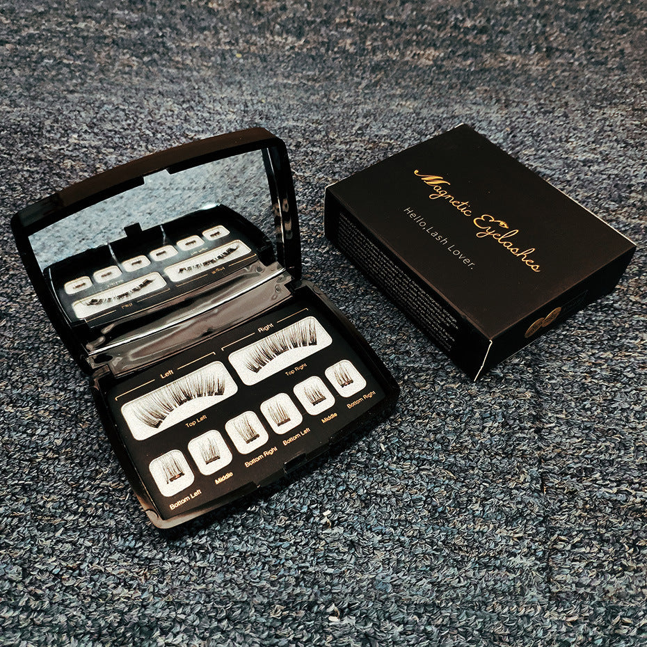 Magnetic Eyelashes with Integrated Storage Box – Glue-Free, Reusable False Lashes with Applicator