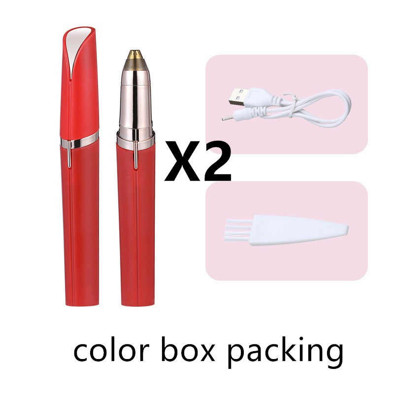 Precision Eyebrow Epilator – USB Rechargeable Electric Trimmer for Painless Hair Removal