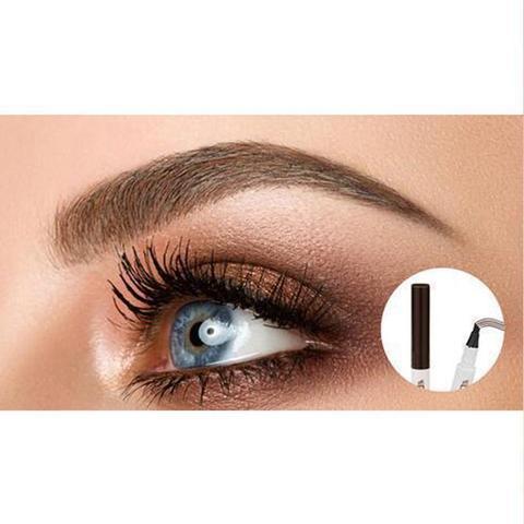 Waterproof Natural Eyebrow Pen – 4-Point Microblading Fork Tip Tattoo Pencil