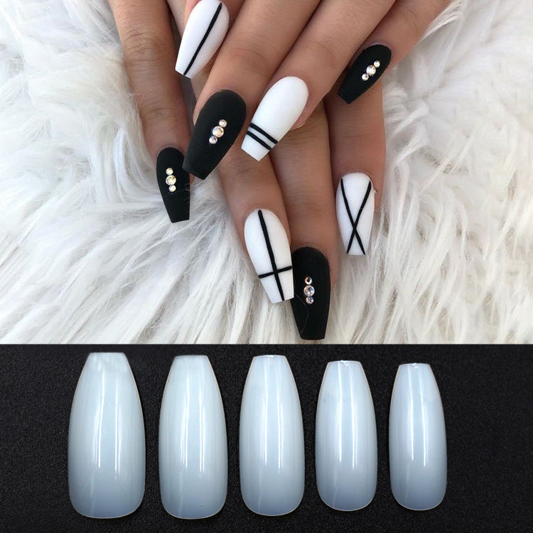 500-Piece Transparent & Natural Fake Nail Tips – 10 Sizes, ABS Acrylic for DIY & Salon Use