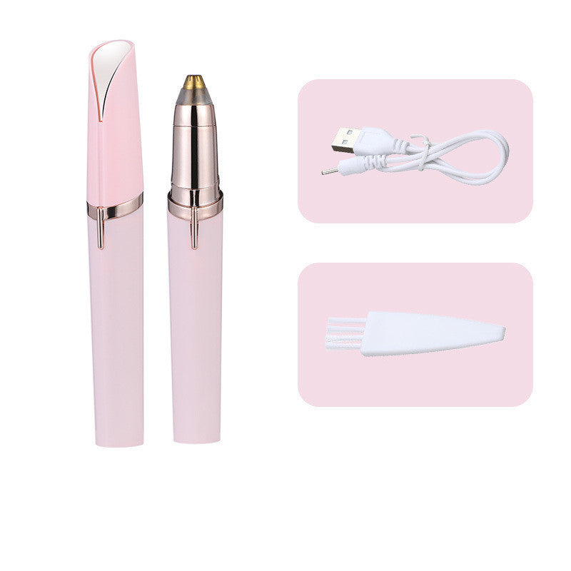 Precision Eyebrow Epilator – USB Rechargeable Electric Trimmer for Painless Hair Removal