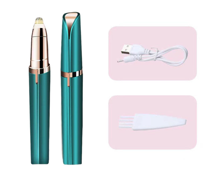 Precision Eyebrow Epilator – USB Rechargeable Electric Trimmer for Painless Hair Removal