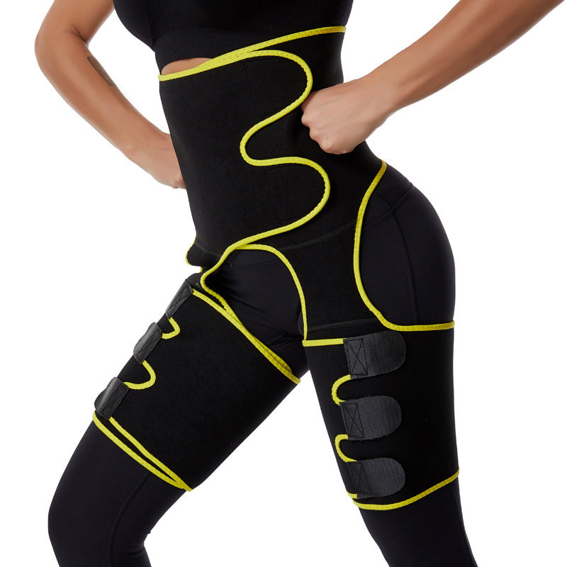 Adjustable Sports Waist Belt with Leg Straps – Neoprene Body Shaper for Enhanced Sweat & Support