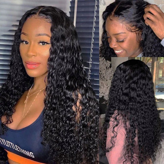 Curly Lace Front Human Hair Wig – 100% Brazilian Virgin Hair, Pre-Plucked with Baby Hairs, Glueless, 180% Density