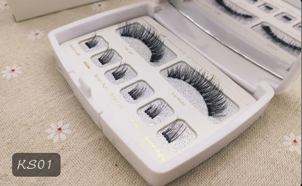 Magnetic Eyelashes with Integrated Storage Box – Glue-Free, Reusable False Lashes with Applicator