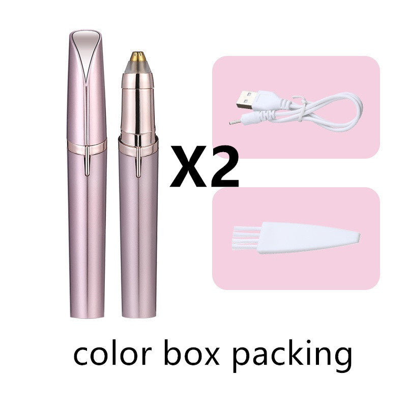 Precision Eyebrow Epilator – USB Rechargeable Electric Trimmer for Painless Hair Removal