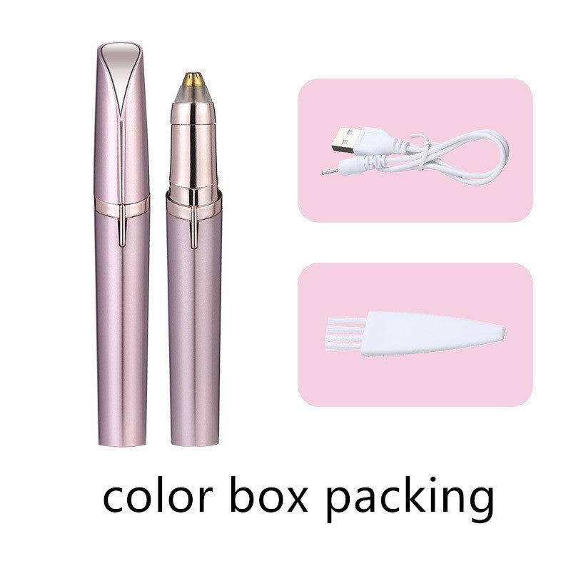 Precision Eyebrow Epilator – USB Rechargeable Electric Trimmer for Painless Hair Removal