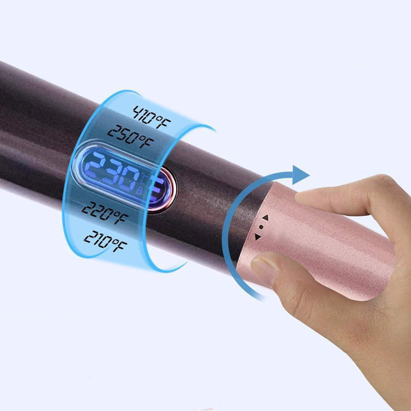 2-in-1 Hair Straightener & Curler - Tourmaline Ceramic Flat Iron