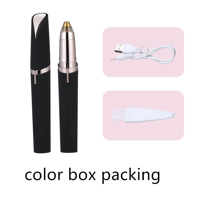 Precision Eyebrow Epilator – USB Rechargeable Electric Trimmer for Painless Hair Removal