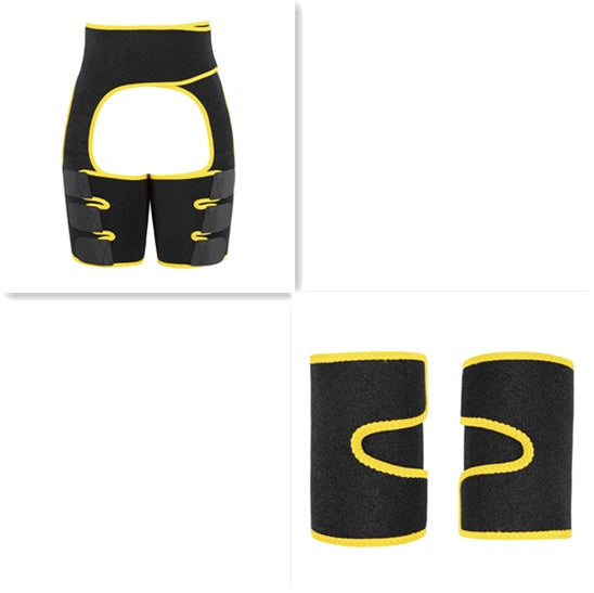Adjustable Sports Waist Belt with Leg Straps – Neoprene Body Shaper for Enhanced Sweat & Support