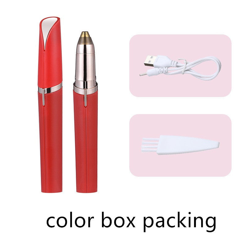 Precision Eyebrow Epilator – USB Rechargeable Electric Trimmer for Painless Hair Removal